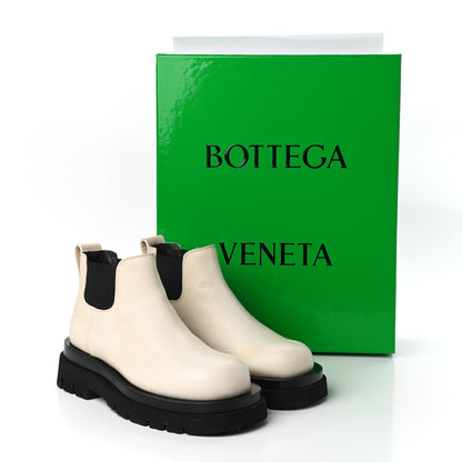 Bottega Veneta Calfskin The Lug Cropped Chelsea Boots 36 Sea Salt 9 of 9