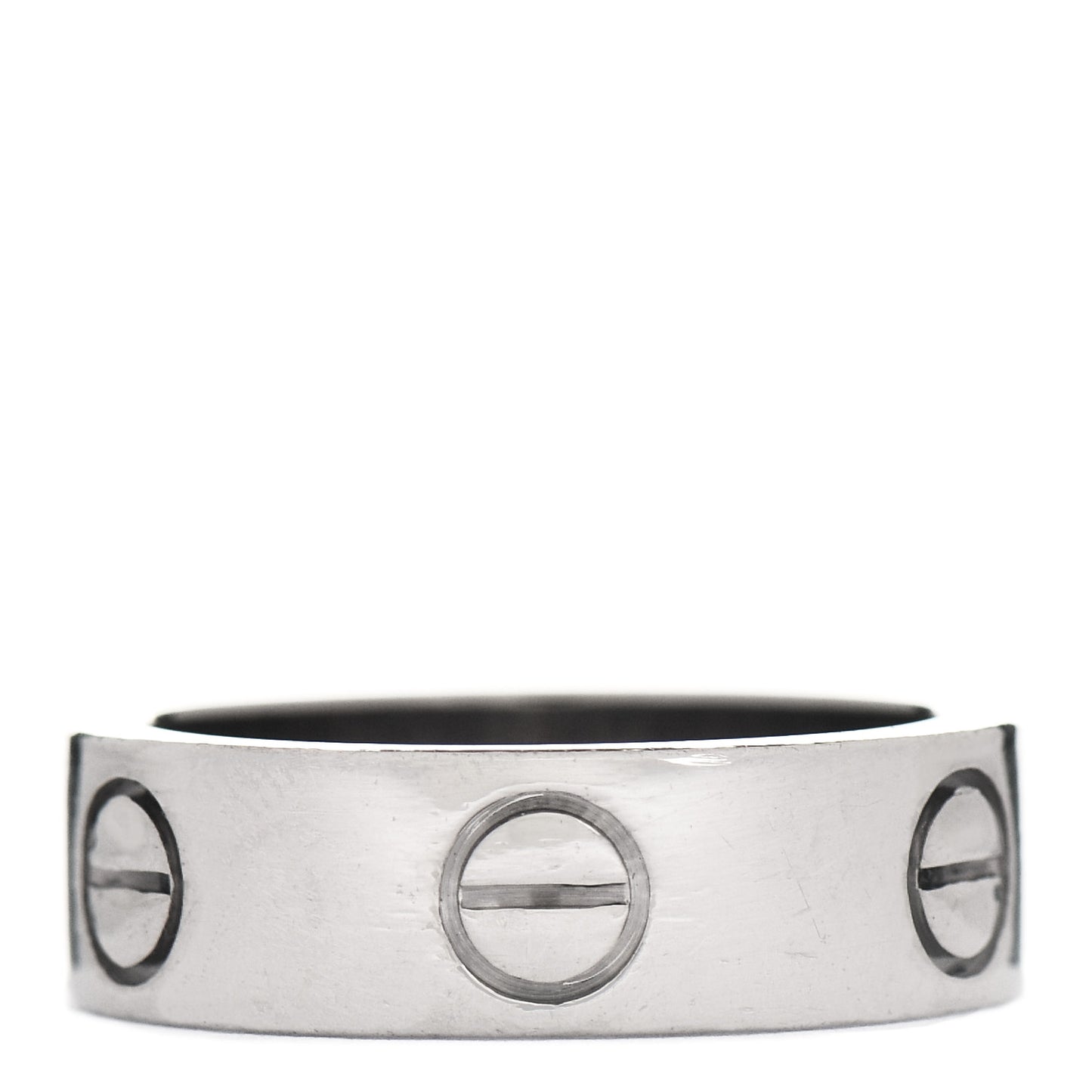 18K White Gold 5.5mm LOVE Ring 49 4.75