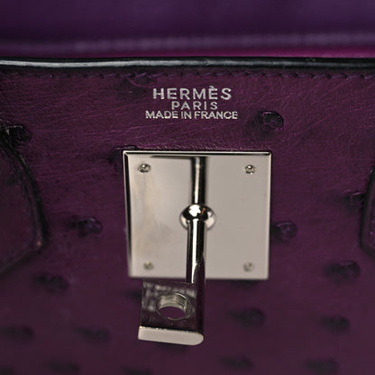 Hermes Ostrich HAC Birkin 28 Violine 6 of 11