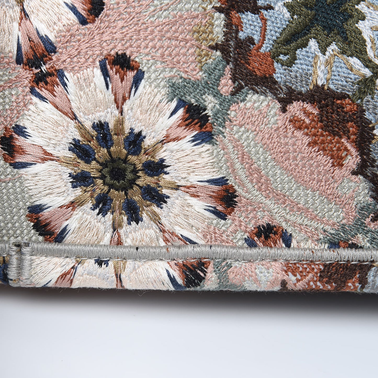 Canvas Embroidered KaleiDioroscopic Book Tote Multicolor