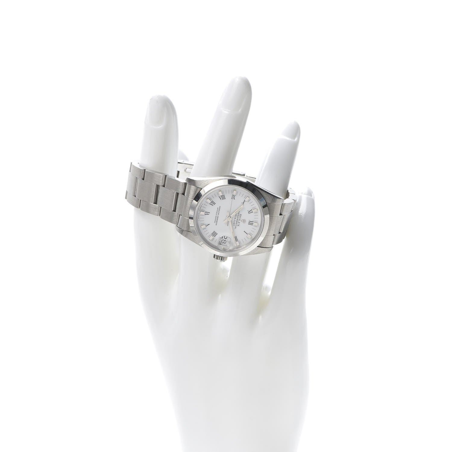 Rolex Stainless Steel 31mm Oyster Perpetual Datejust Watch White Roman 68240 2 of 6