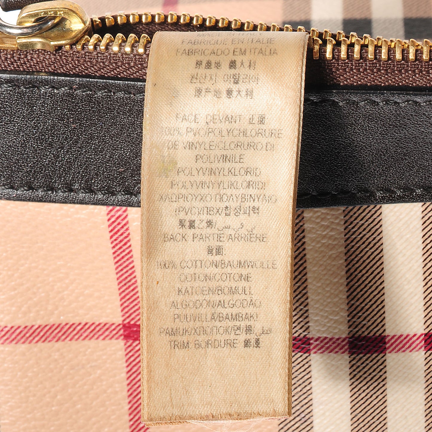 Haymarket Check Adeline Foldover Clutch Brown