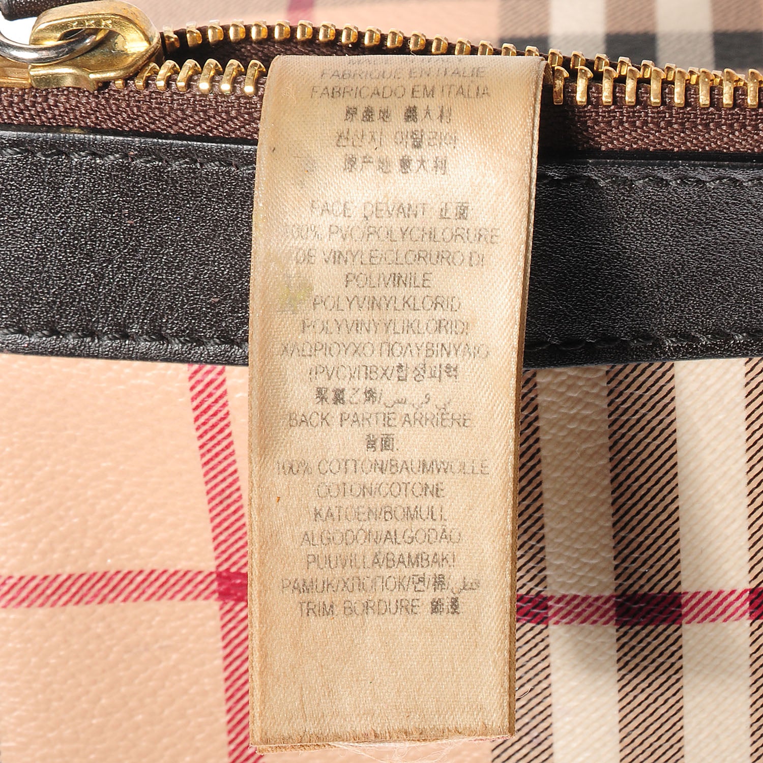 Burberry Haymarket Check Adeline Foldover Clutch Brown 6 of 8