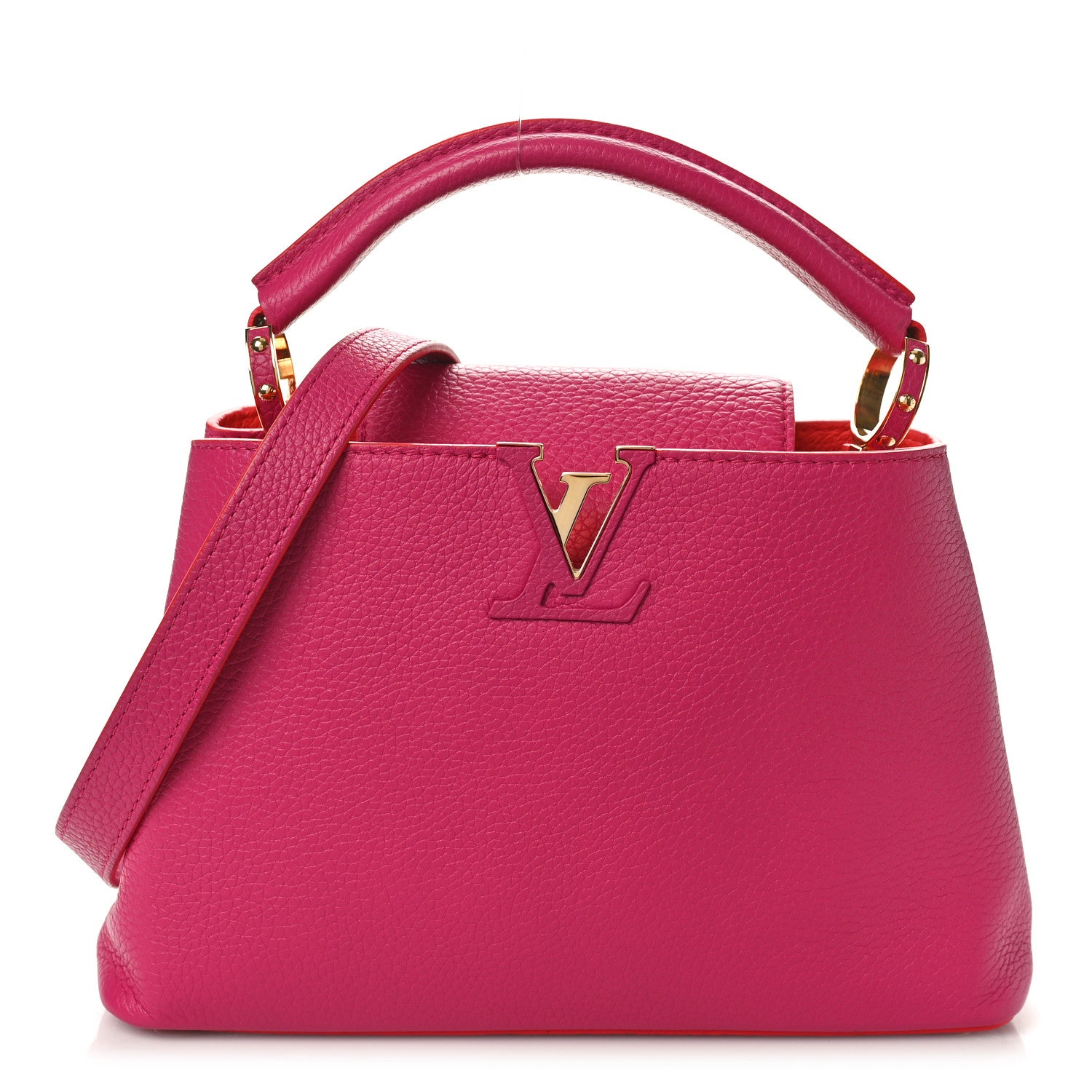 Louis Vuitton Taurillon Capucines BB Hibiscus Flamingo 1 of 11
