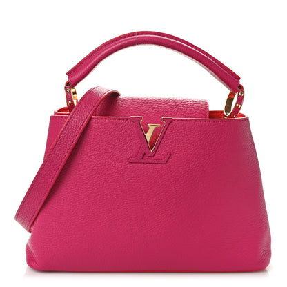 Louis Vuitton Taurillon Capucines BB Hibiscus Flamingo 1 of 11