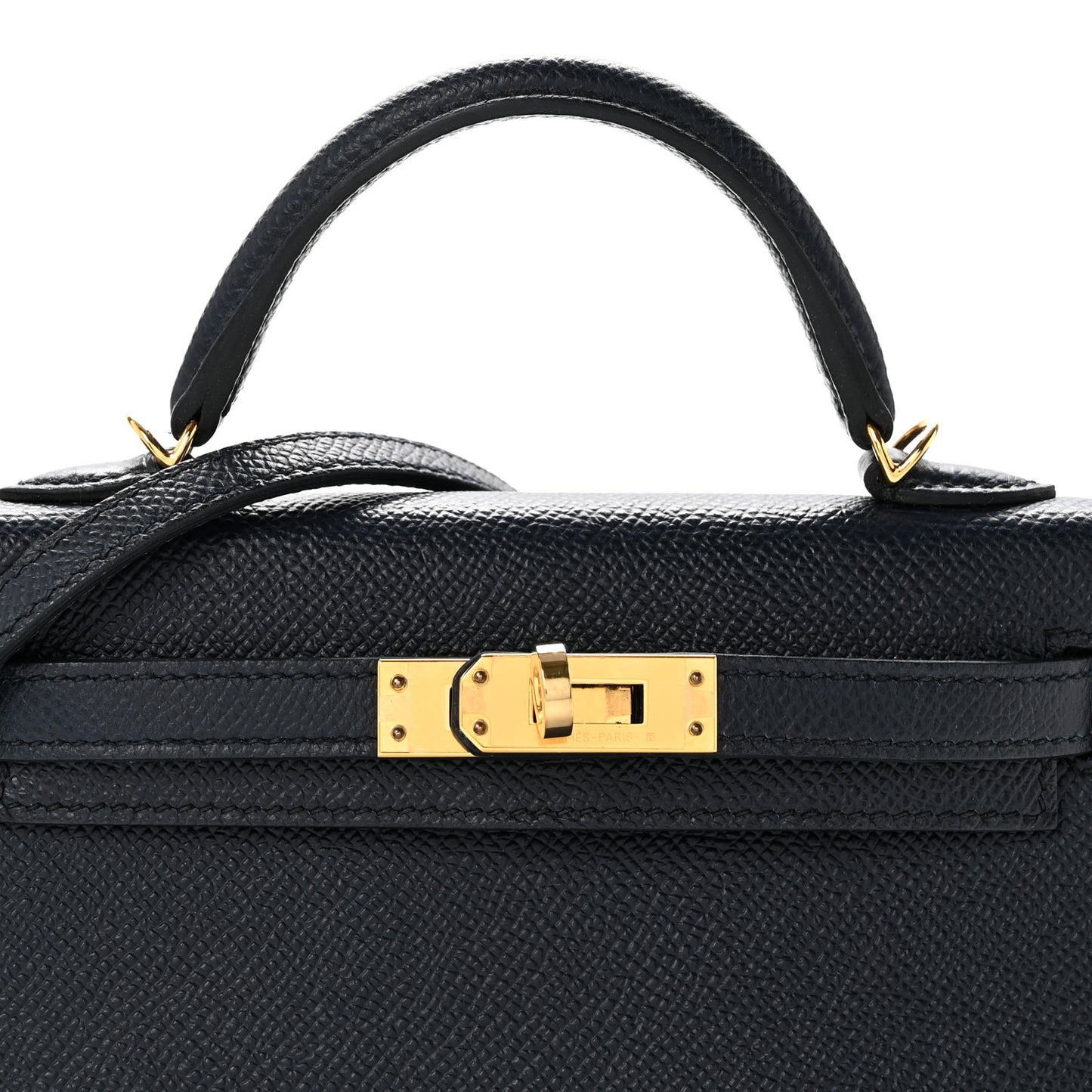 Epsom Mini Kelly Sellier 20 Bleu Indigo