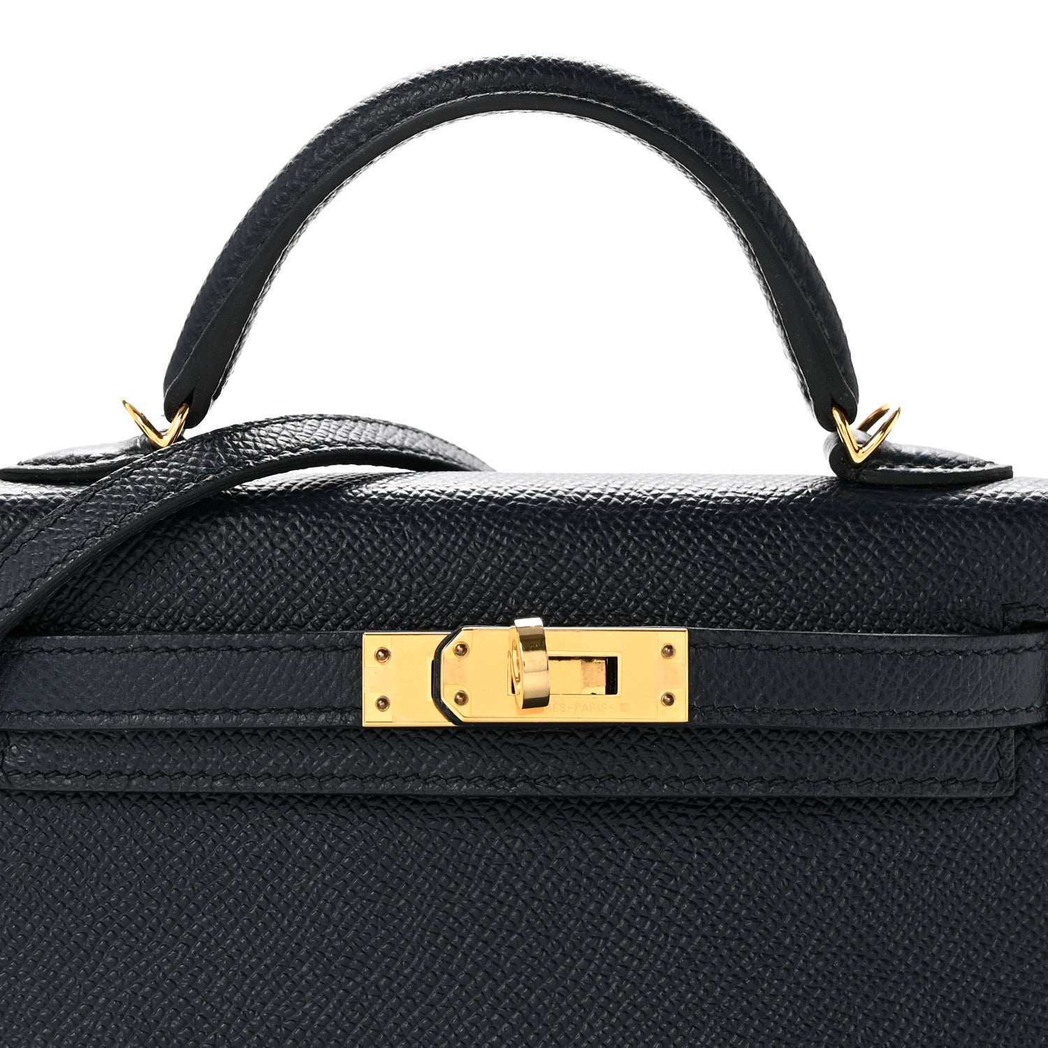 Hermes Epsom Mini Kelly Sellier 20 Bleu Indigo 8 of 14