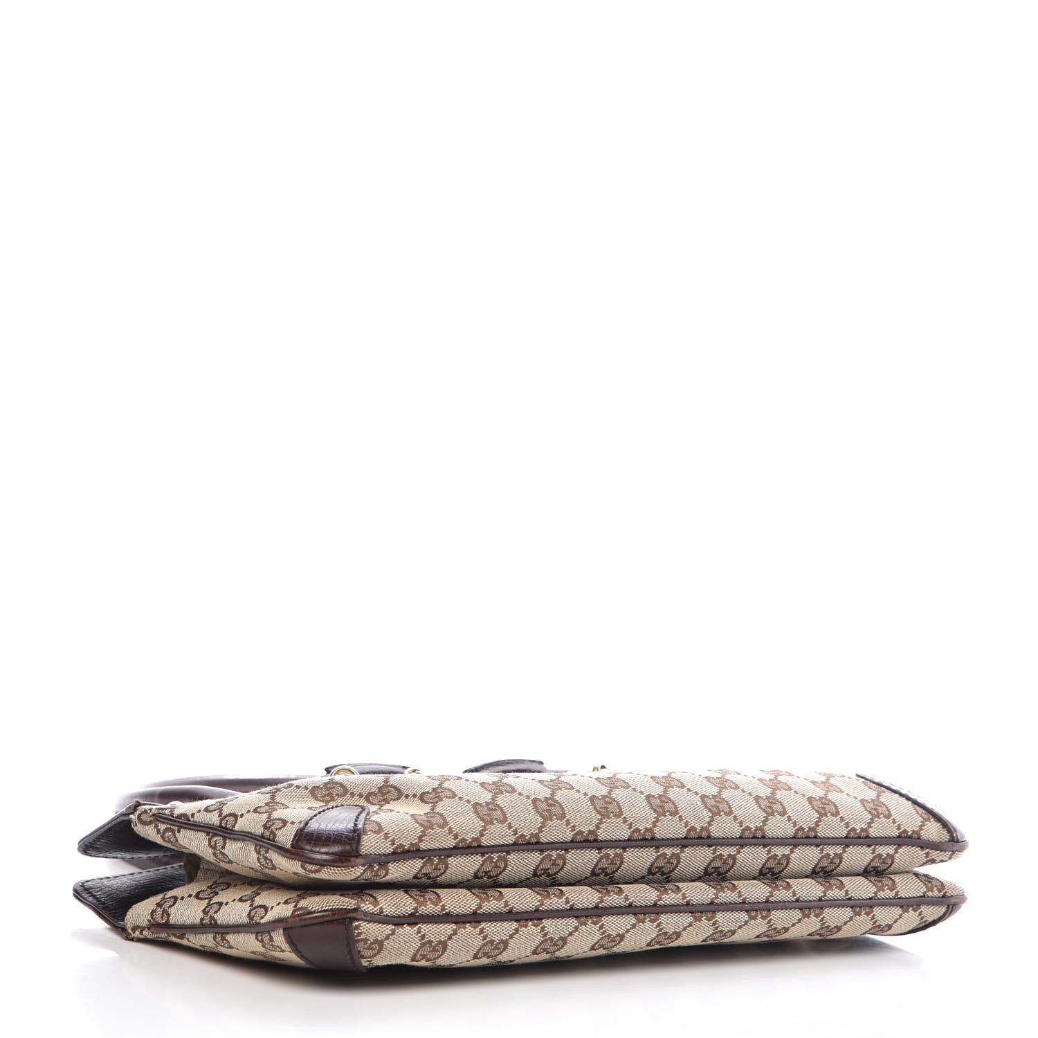 Gucci Monogram Horsebit Chain Shoulder Bag Brown 4 of 15