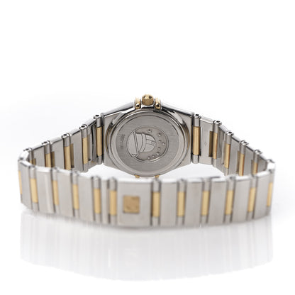 Omega Stainless Steel 18K Yellow Gold Diamond Bezel Mother of Pearl 23mm Constellation My Choice Quartz Watch 895.1243 5 of 7