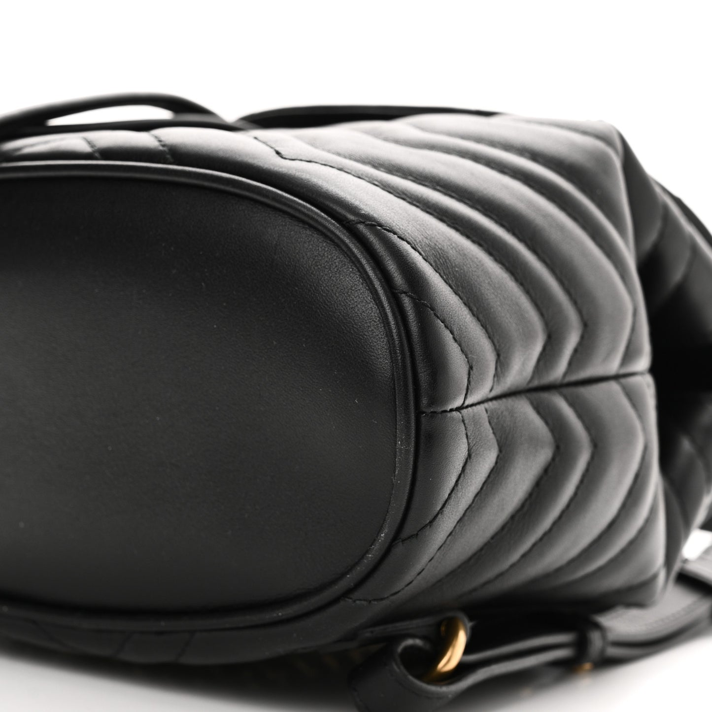 Calfskin Matelasse GG Marmont Flap Backpack Black