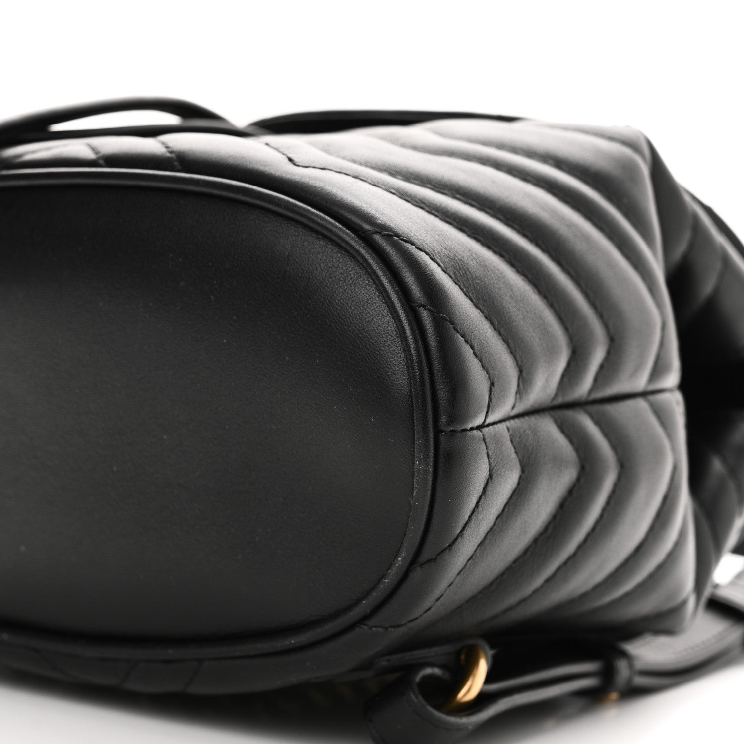 Gucci Calfskin Matelasse GG Marmont Flap Backpack Black 10 of 10
