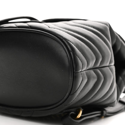 Gucci Calfskin Matelasse GG Marmont Flap Backpack Black 10 of 10