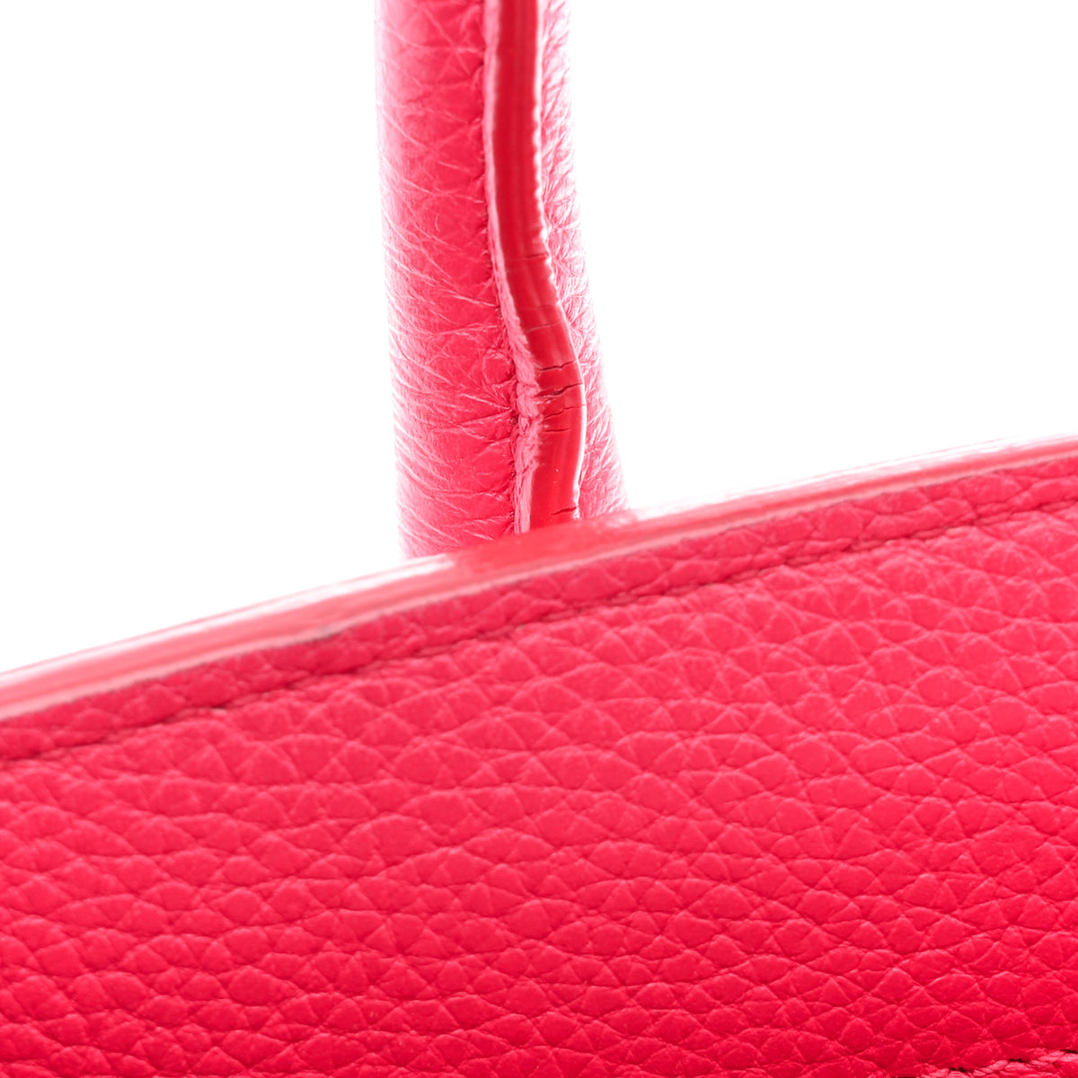 Supple Grained Calfskin Medium Open Bar Tote Pink