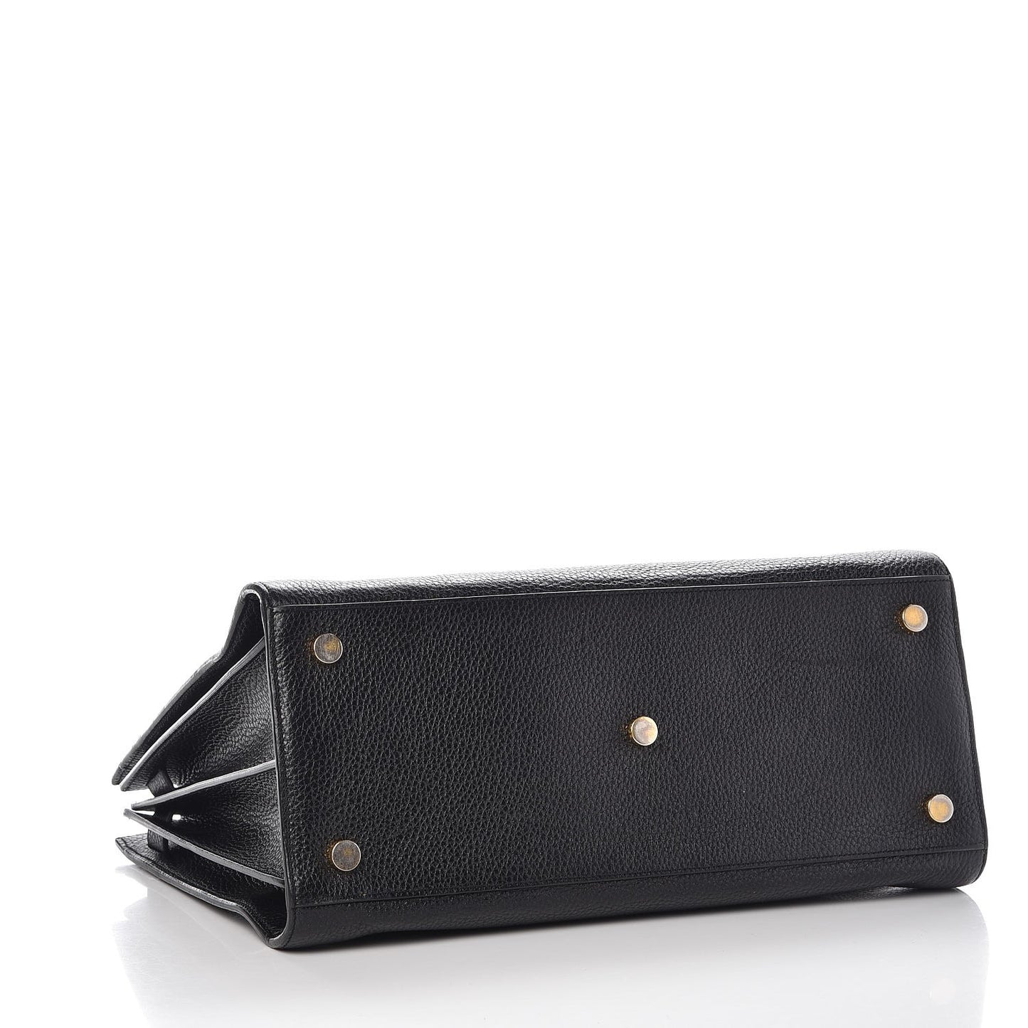 Grained Calfskin Large Sac De Jour Carryall Black