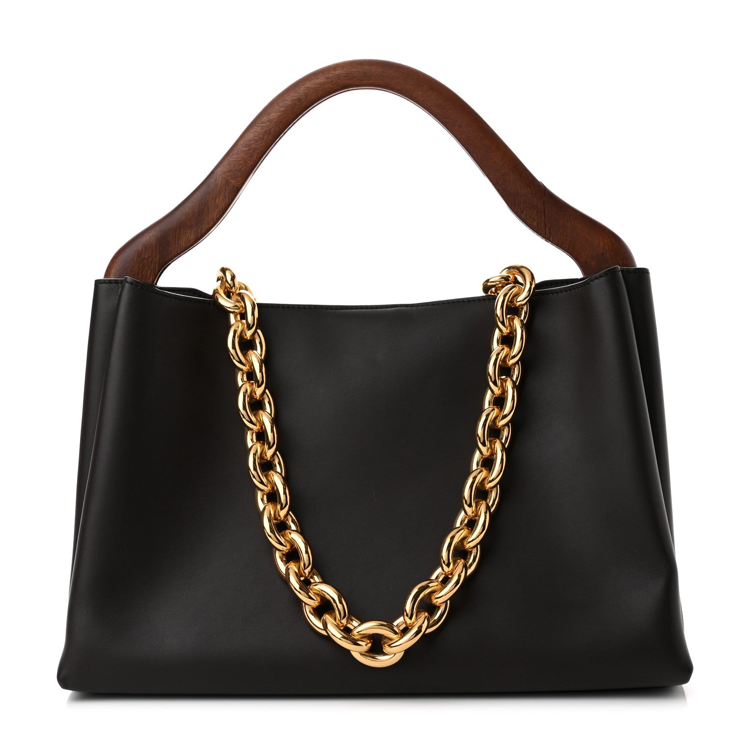 Bottega Veneta Calfskin Wood Mount Fondant 1 of 15