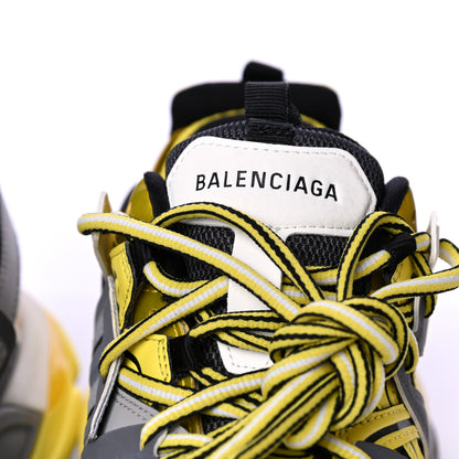 Balenciaga Mesh Nylon Womens Track Sneakers 39 Jaune Black White 15 of 19