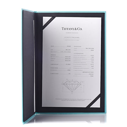 Tiffany Platinum Diamond .20ct Solitaire Engagement Ring 51 5.75 6 of 6