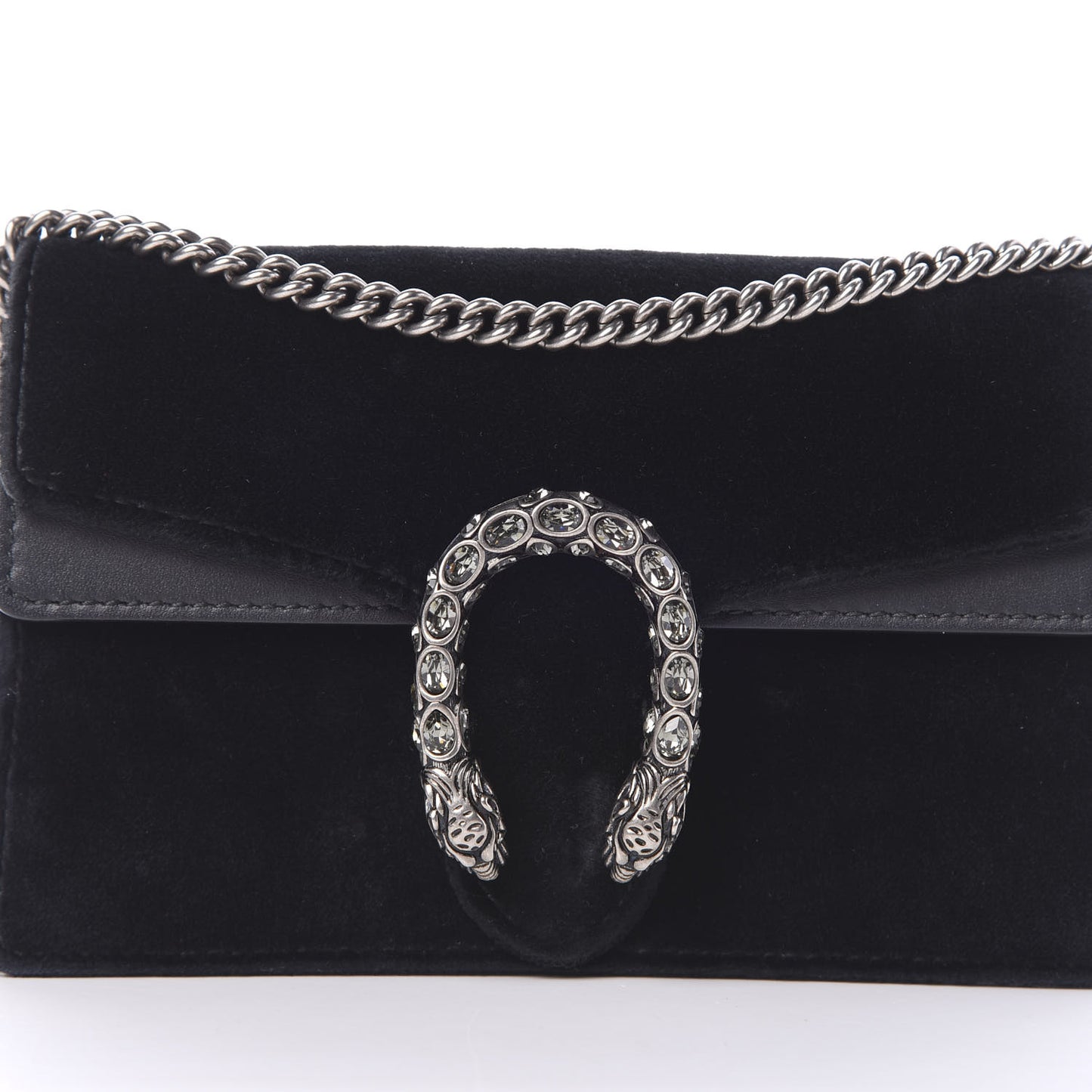 Velvet Super Mini Dionysus Shoulder Bag Black
