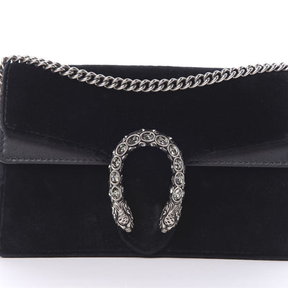 Gucci Velvet Super Mini Dionysus Shoulder Bag Black 7 of 11