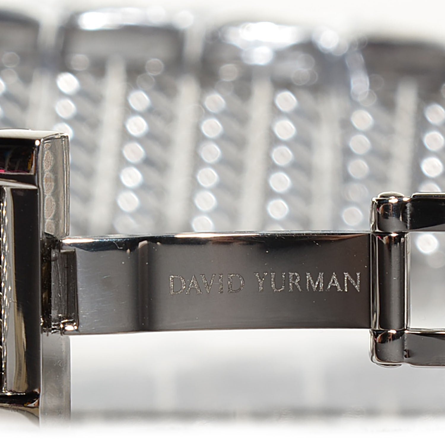 David Yurman Stainless Steel Diamond Bezel Mother of Pearl 25mm Thoroughbred Quartz Watch 7 of 8