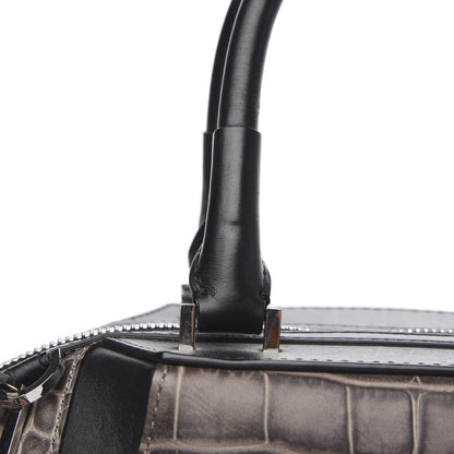 Alexander Wang Crocodile Embossed Calfskin Small Emile Taupe Silver Hardware 11 of 12