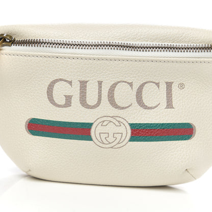Gucci Grained Calfskin Small Logo Belt Bag White 7 of 9
