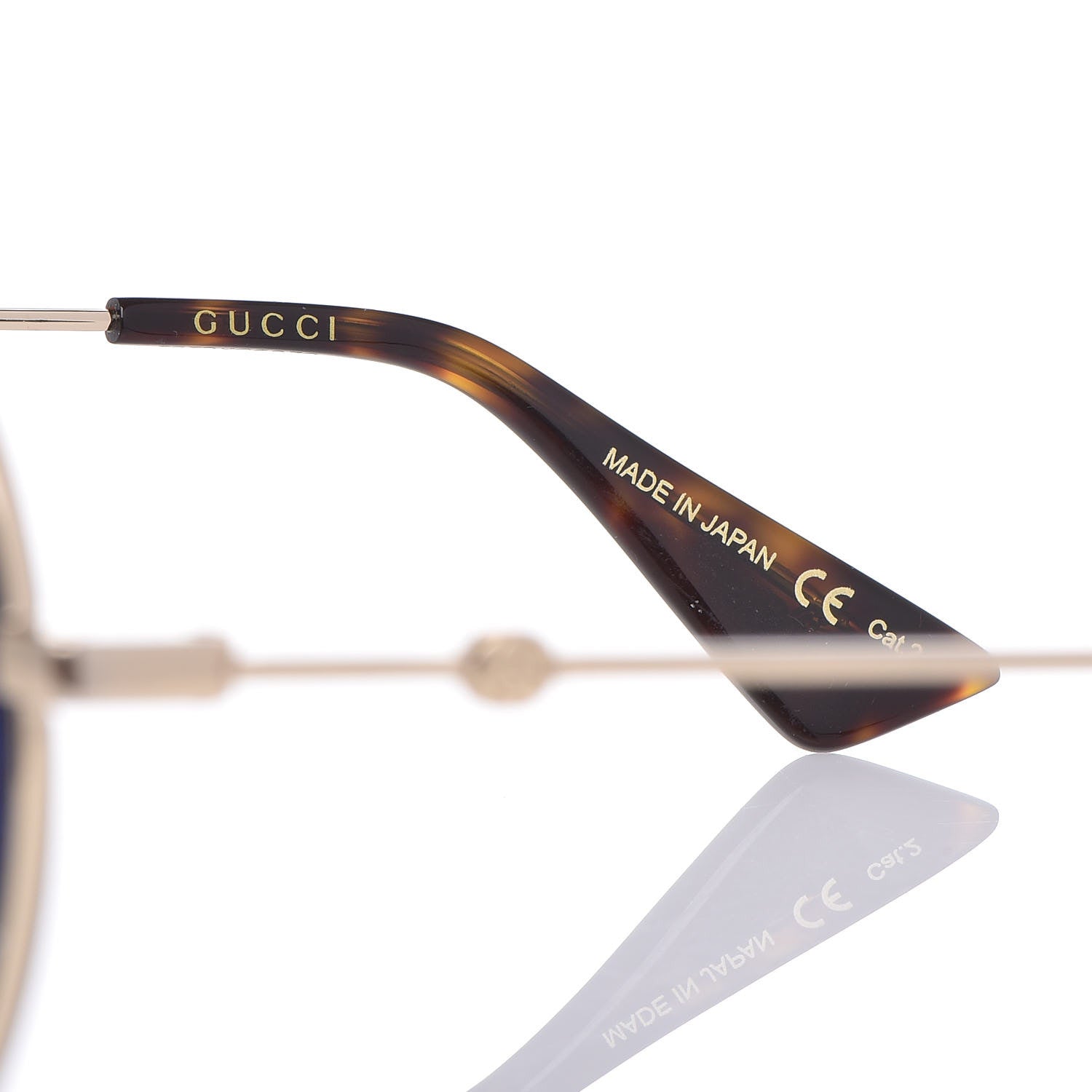 Gucci Round Glitter Sunglasses GG0061S Blue 6 of 7