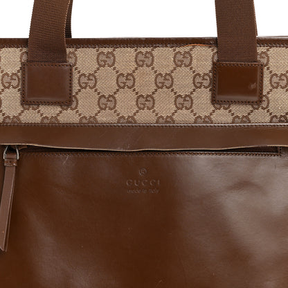 Gucci Monogram Tote Bag Brown 8 of 14