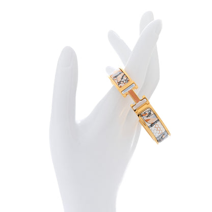 Hermes Enamel Printed Narrow Coloriages et Tenues de Jour Clic Clac H Bracelet PM Solaire 2 of 5