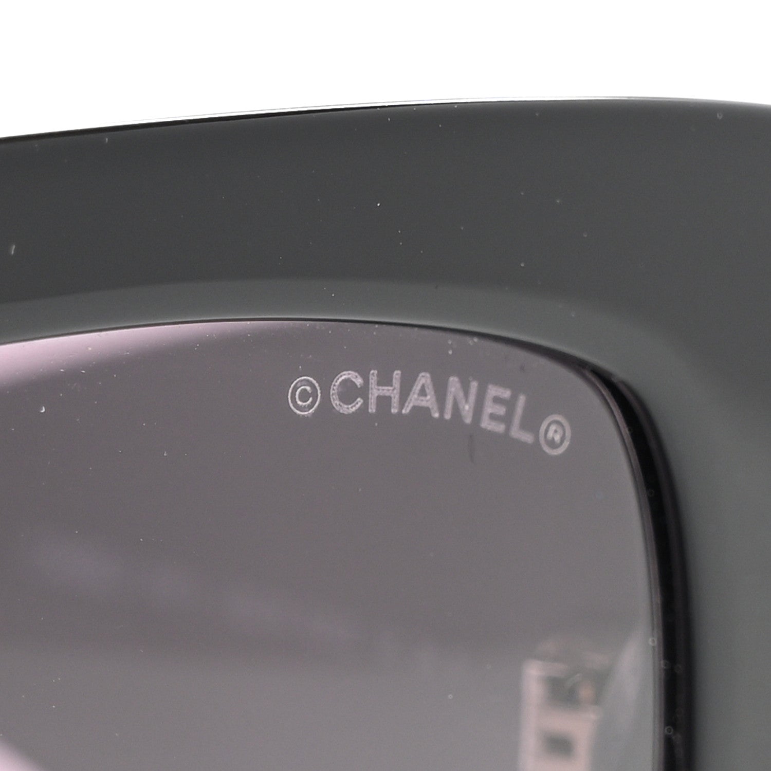 Chanel Acetate Pearl Rectangle Sunglasses 5480-H Black 7 of 8