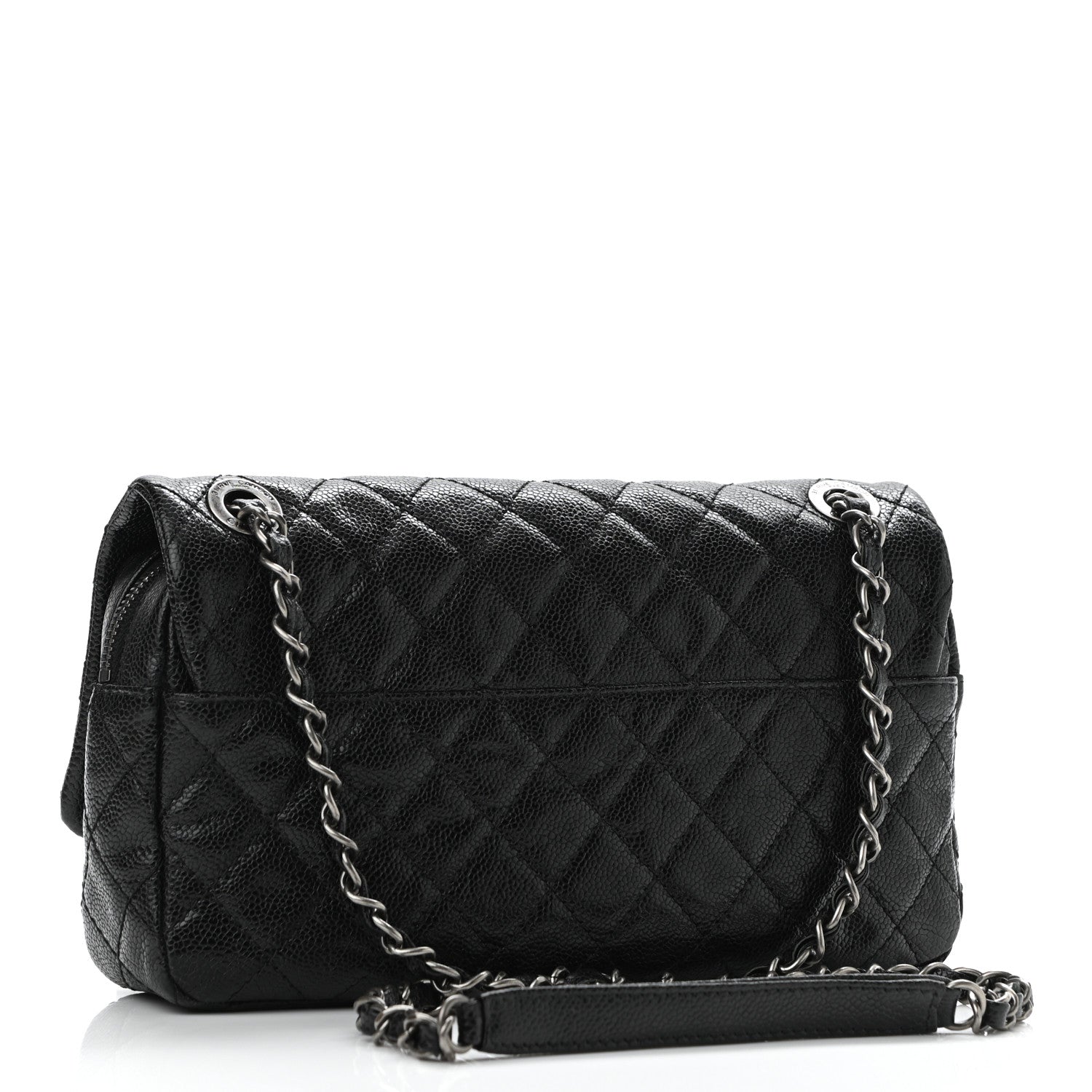 Chanel Iridescent Caviar Quilted Small Chic Flap Black 2 of 9