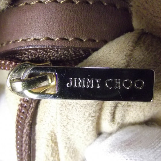 Jimmy Choo Leather Studded Ross Tote Brown 9 of 10