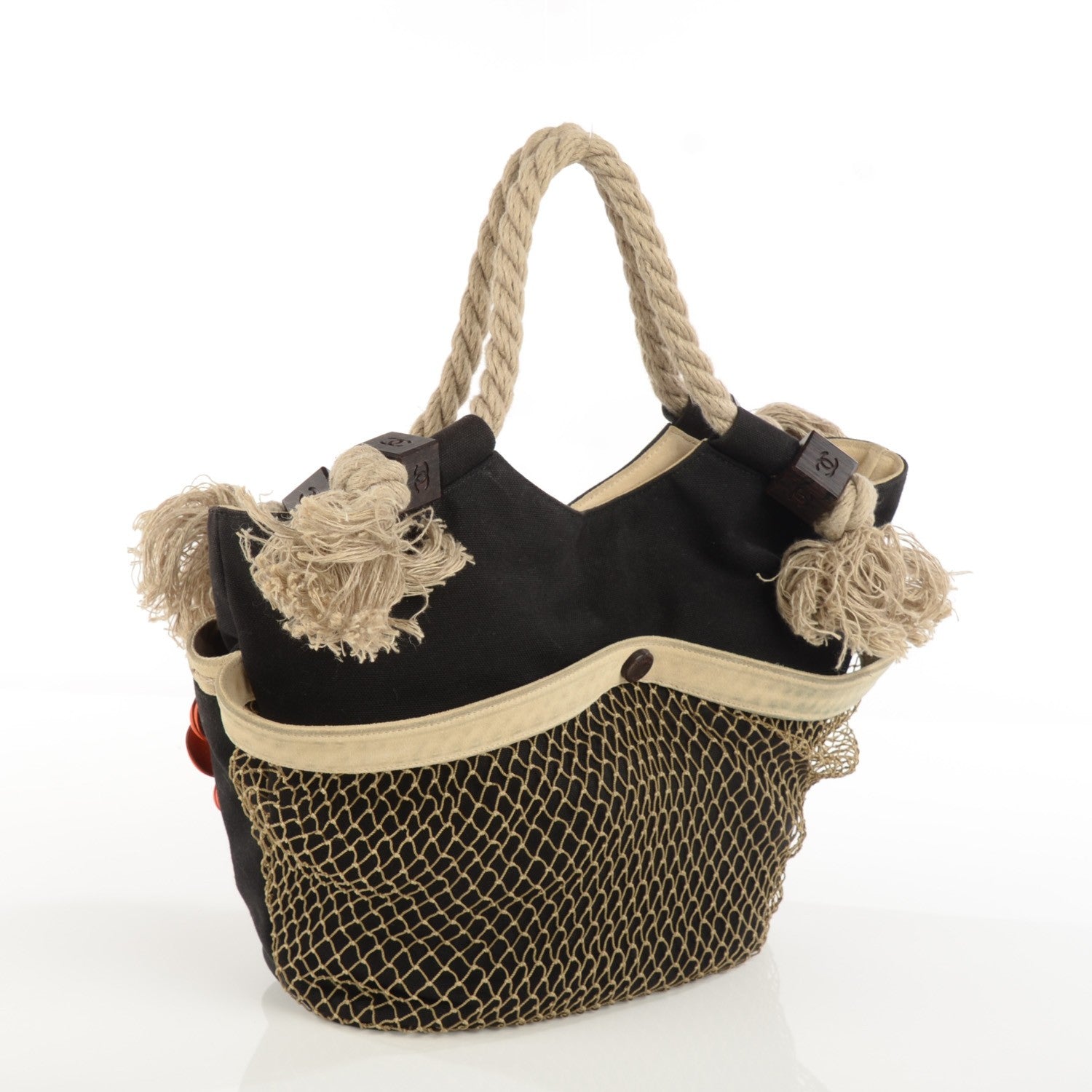 Chanel Canvas Cruise Rope Cabas Tote Black 3 of 7