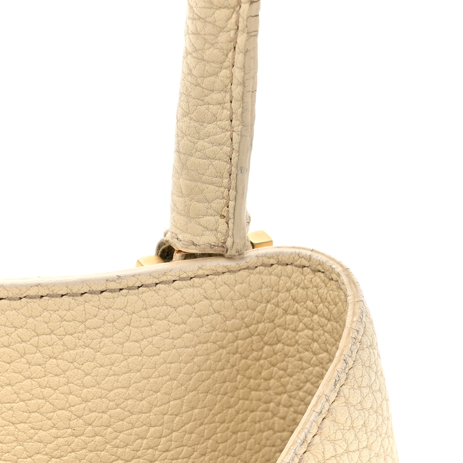 Loro Piana Grained Calfskin Globe Shoulder Bag Ivory 13 of 17