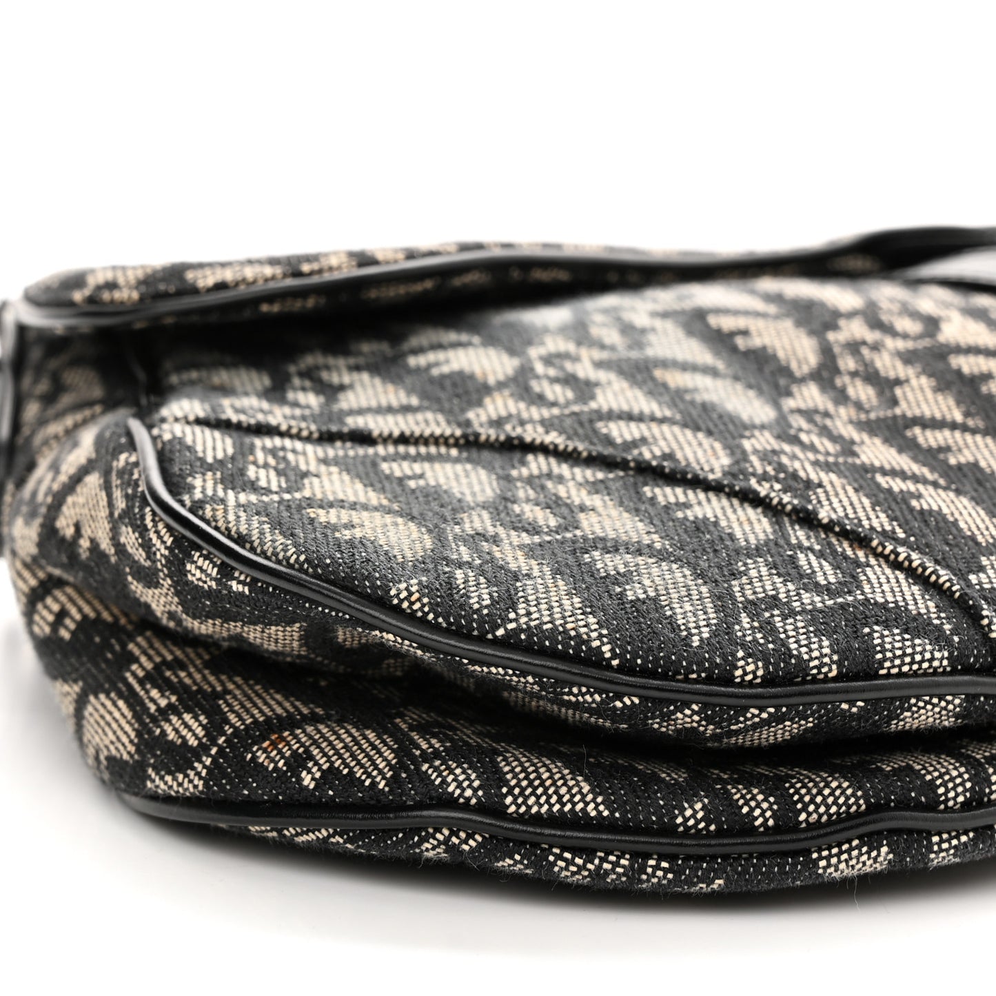 Monogram Saddle Bag Black