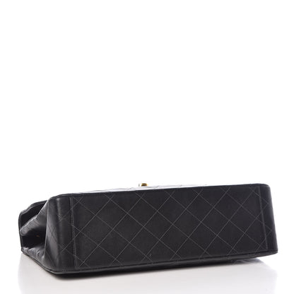 Chanel Lambskin Quilted XL Jumbo Single Flap Black 4 of 10