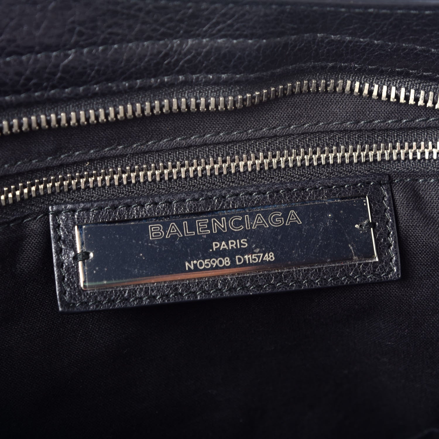 Balenciaga Agneau Classic Silver Hardware City Black 7 of 10