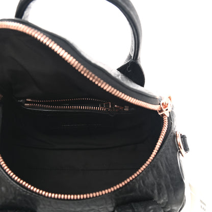Alexander Wang Pebbled Lambskin Mini Rockie Black Rose Gold Hardware 4 of 8