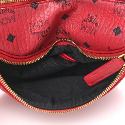 MCM Visetos Small Stark Belt Bag Ruby Red 7 of 11