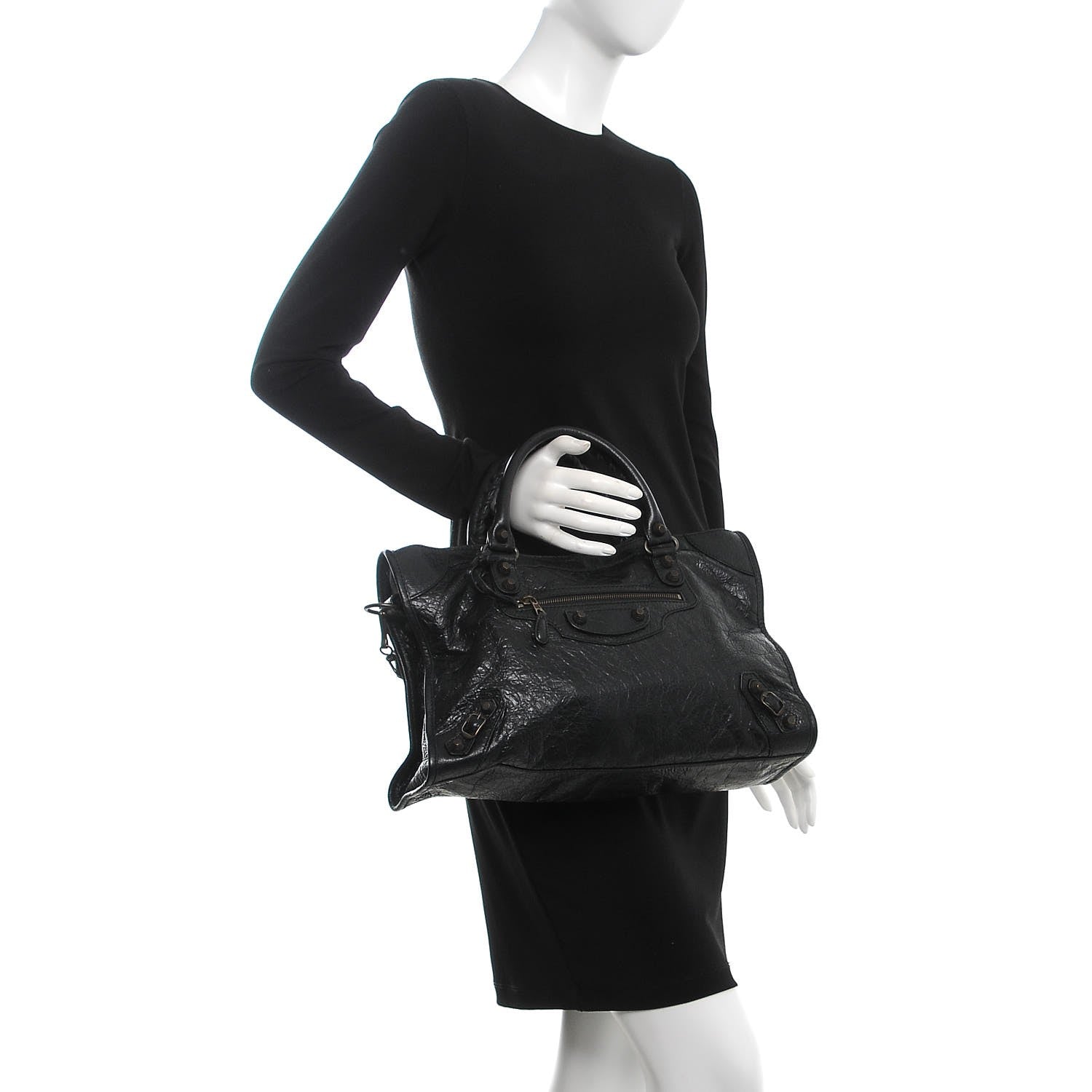 Balenciaga Agneau Giant 12 Hardware City Black 2 of 8