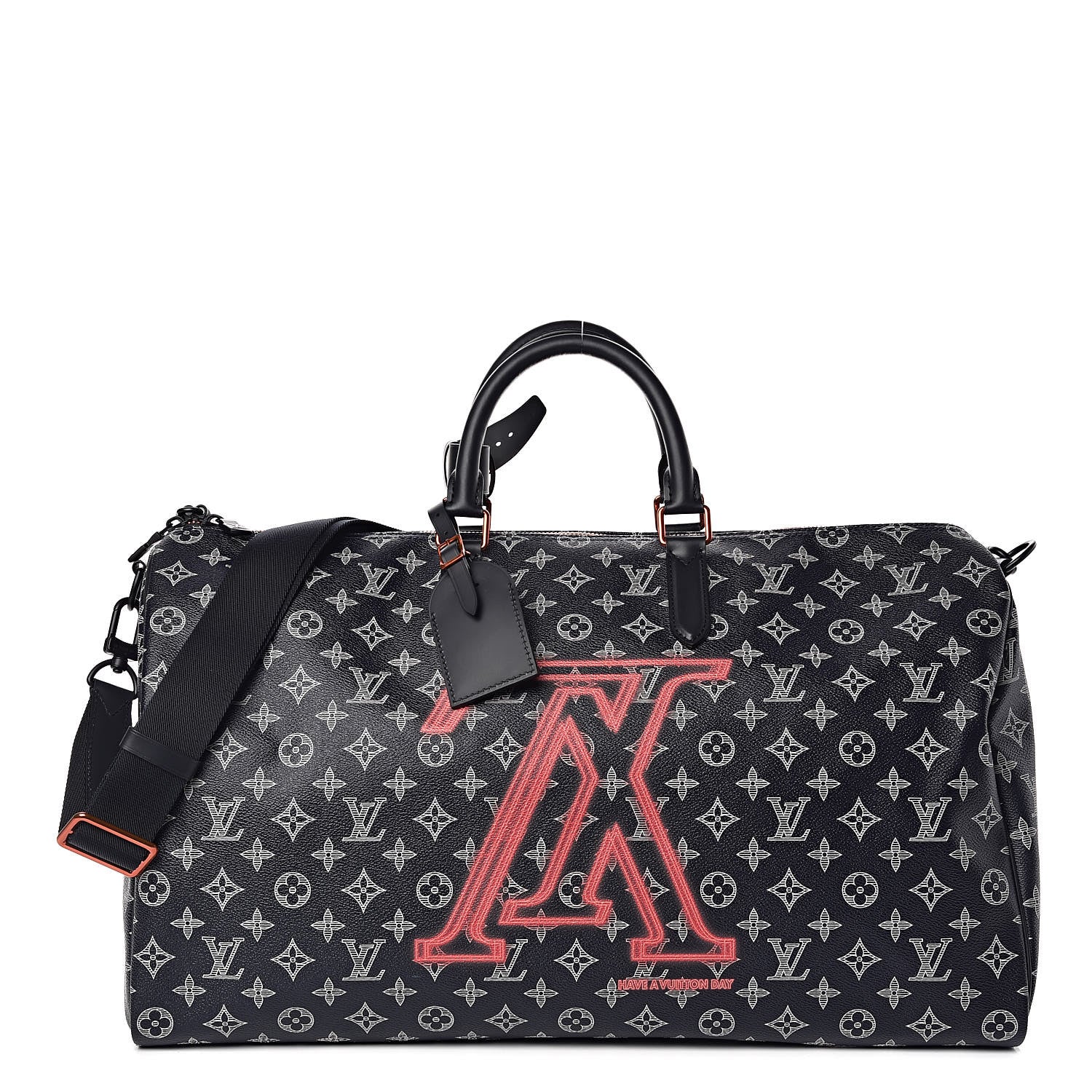 Louis Vuitton Monogram Upside Down Keepall Bandouliere 50 Ink 1 of 9