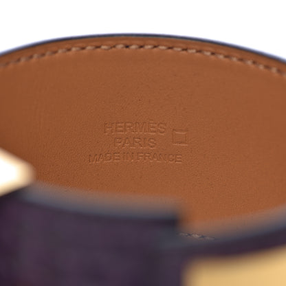 Hermes Matte Alligator Collier De Chien CDC Bracelet S Amethyst 4 of 5