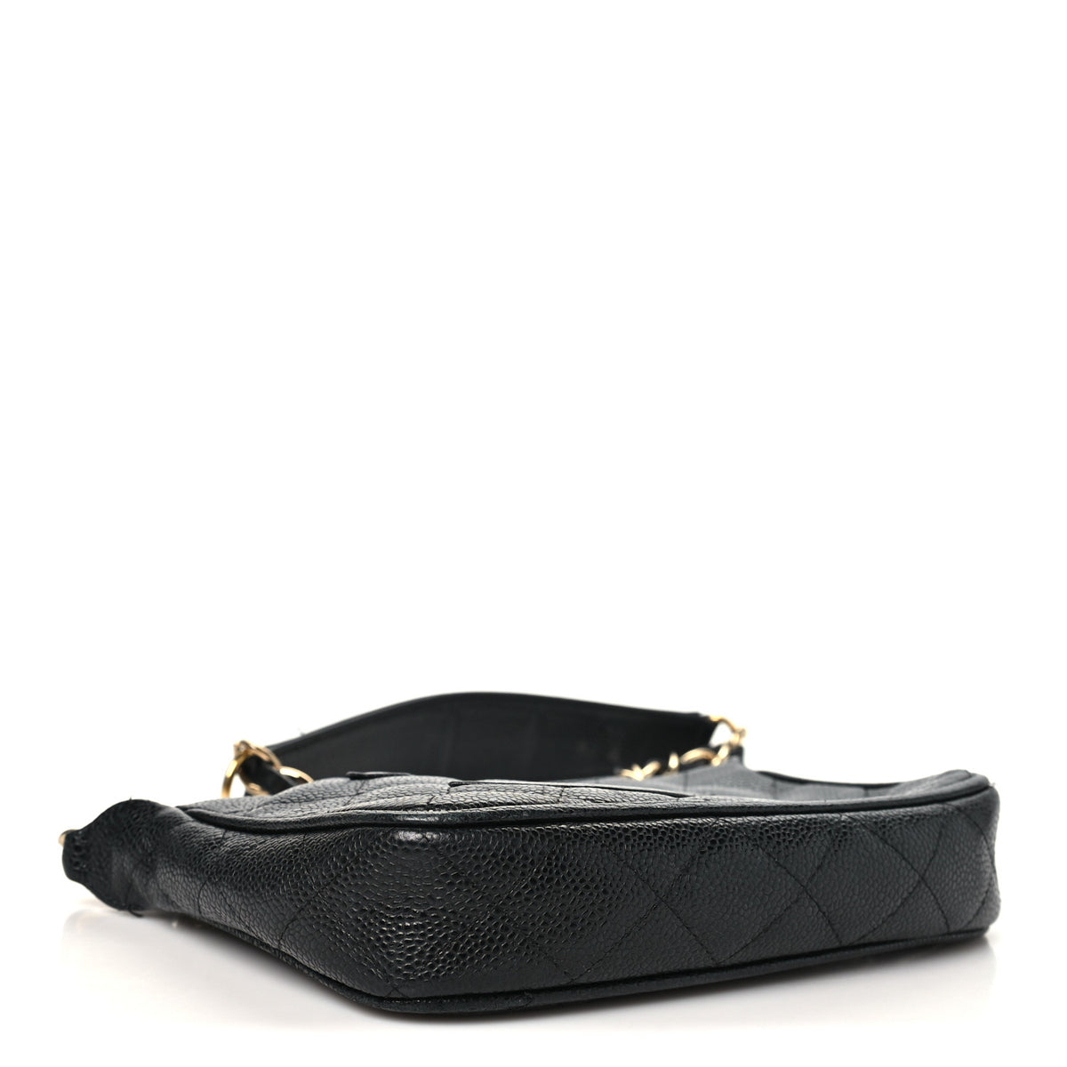 Caviar Quilted Timeless CC Shoulder Bag Black