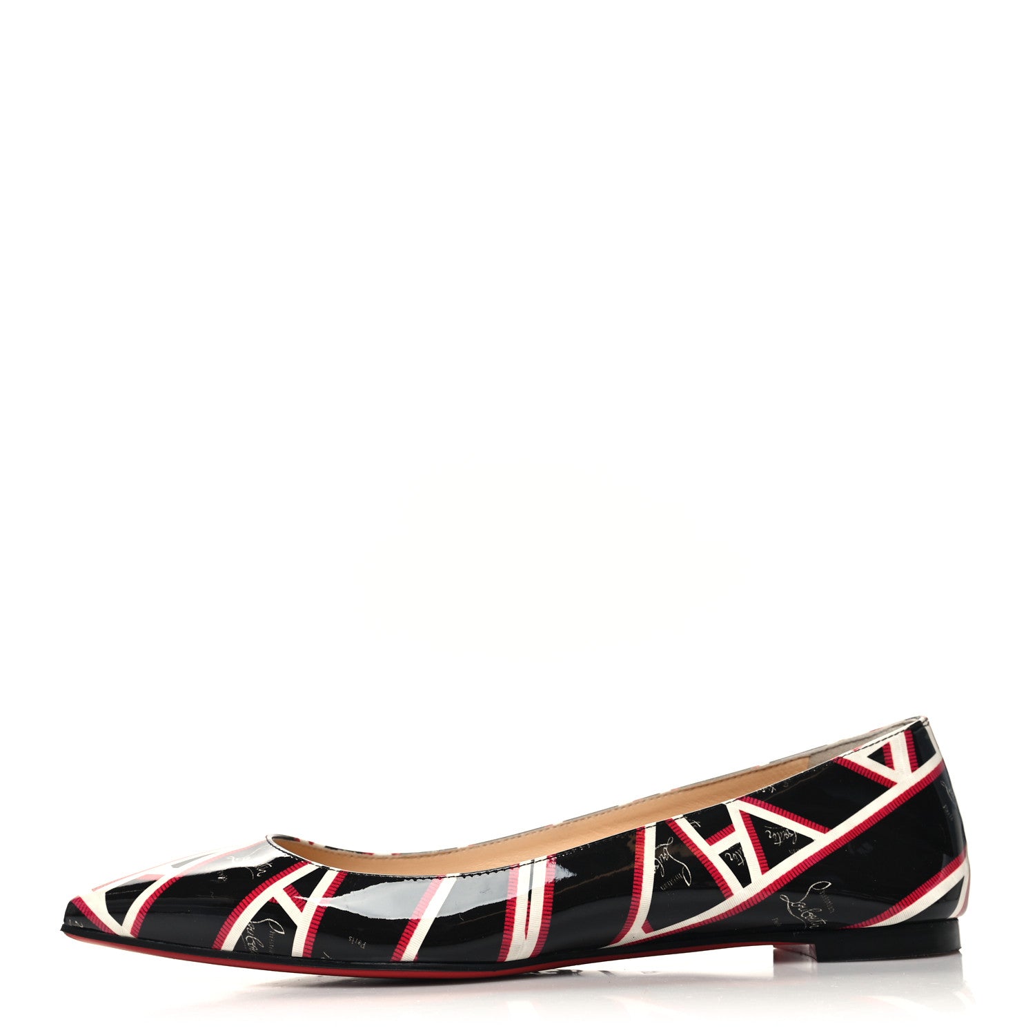 Christian Louboutin Patent Ribbon Ballalla Flats 37 Multicolor 1 of 7