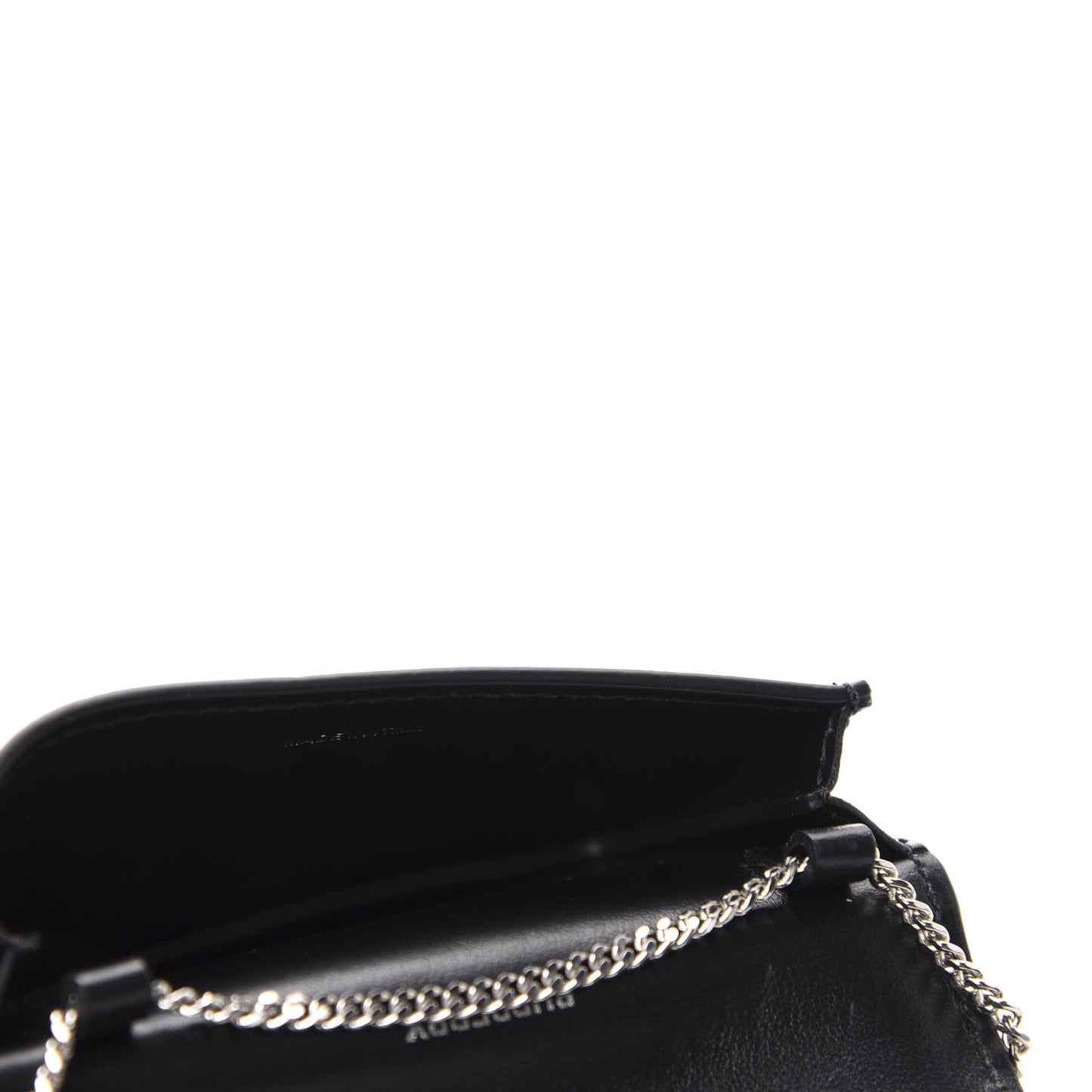 Coated Canvas Horseferry Print Mini Jody Chain Card Case Black
