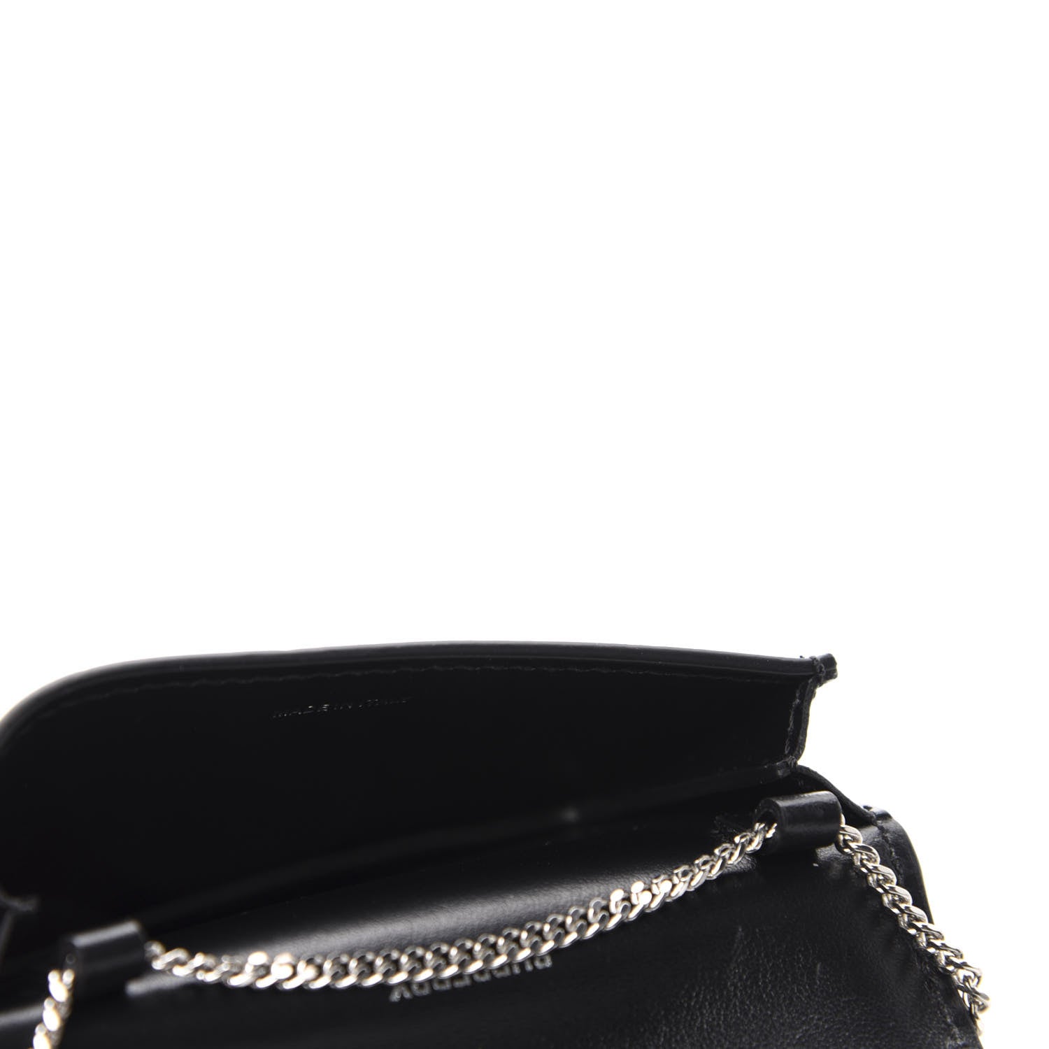 Burberry Coated Canvas Horseferry Print Mini Jody Chain Card Case Black 5 of 10