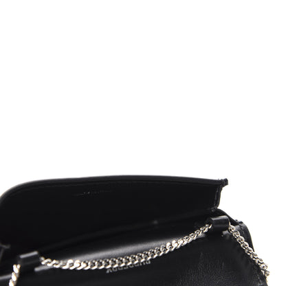 Burberry Coated Canvas Horseferry Print Mini Jody Chain Card Case Black 5 of 10