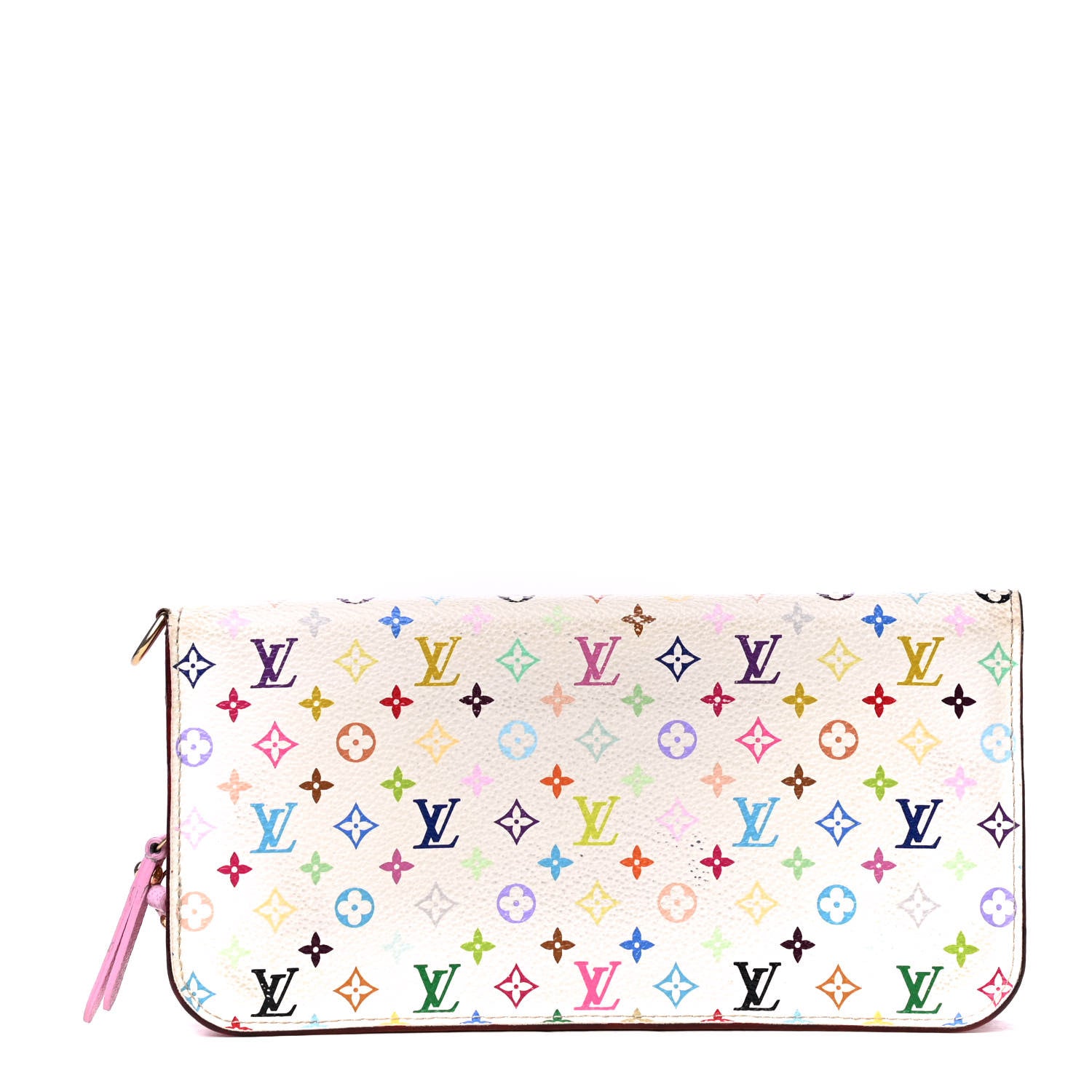 Louis Vuitton Monogram Multicolor Insolite Wallet White Litchi 1 of 4