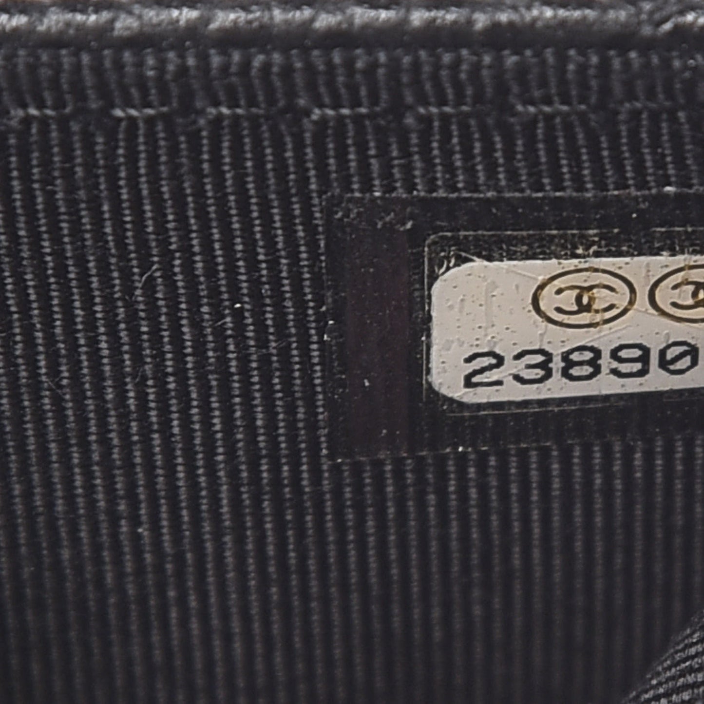 Caviar Quilted Flap Card Holder Black