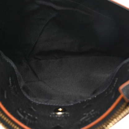 MCM Calfskin Monogram Klara Crossbody Pouch Black 6 of 11
